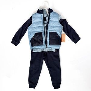 Stitch & Stone Set w Vest, Hoodie and sweatpants Size 4T